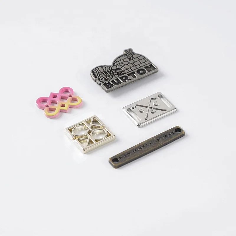 YHG Logo School Uniform Metal Zinc Alloy Brass Enamel Customized Label Tag for Fashion Clothes Coat