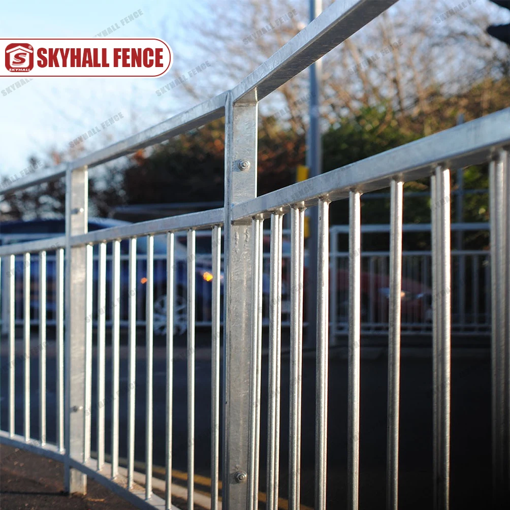 Galvanized Visible Pedestrian Guardrail for Footbridge Flyover Roads Construction