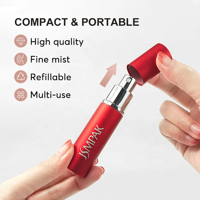 Custom Logo Luxury Refillable Travel Cosmetic Oral Spray Perfume Packaging With Small Mini Atomizer