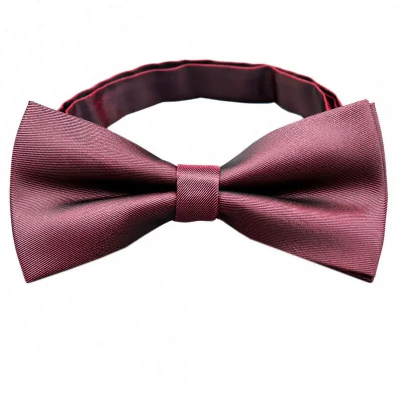Gentleman Classic Satin Bowtie Necktie For Wedding Party Adjustable Bowtie