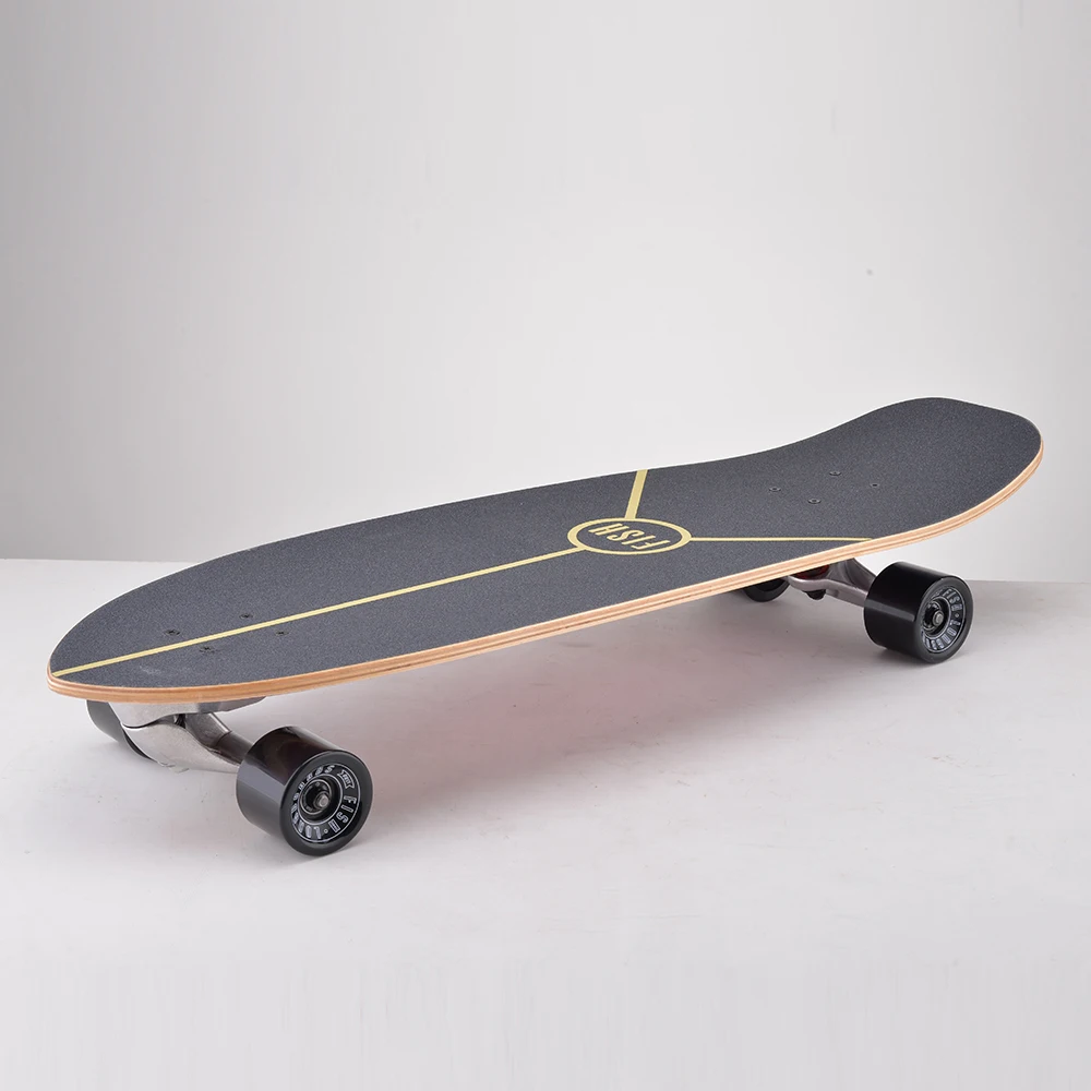 Hot New Style C5 surf skateboard  7 Ply Canadian Maple wood Land Surf Skateboards 32inch