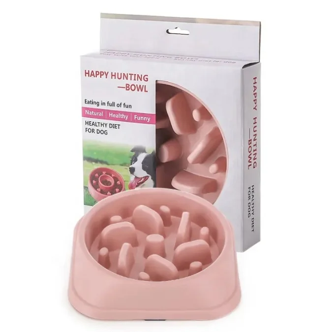 Factory OEM ODM Maze Interactive Dog Puzzle Non Skid Stop Dog Food Bowl Slow Feeder Dog Bowls