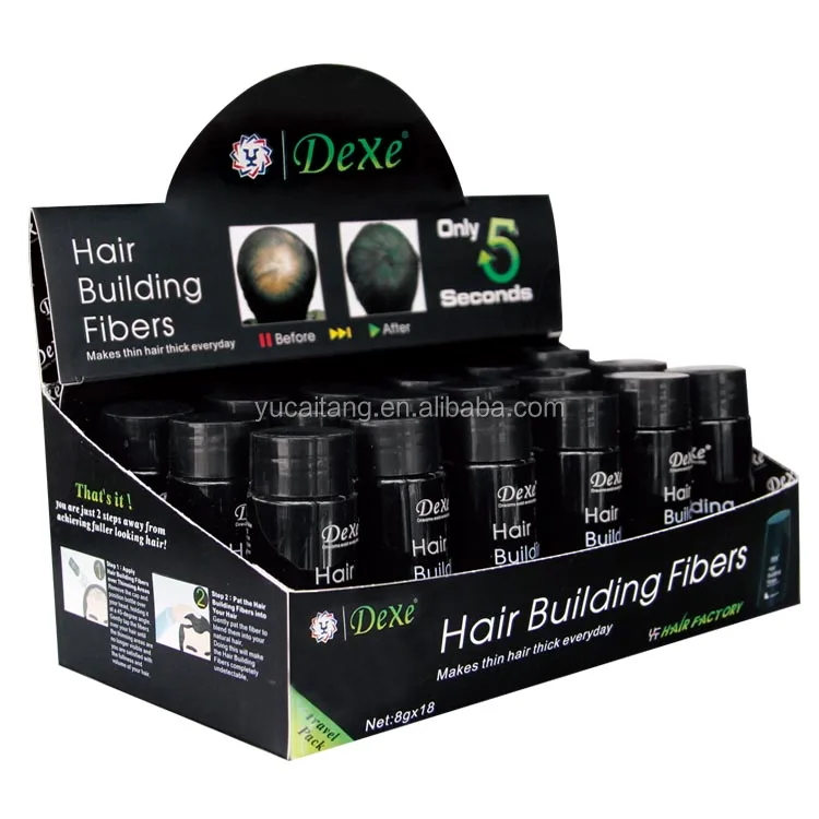 Dexe Professional Manufacturer 100% Natural Plant Keratin Cover Thinning Hair Spot Styling Powder Hair Building Fibers