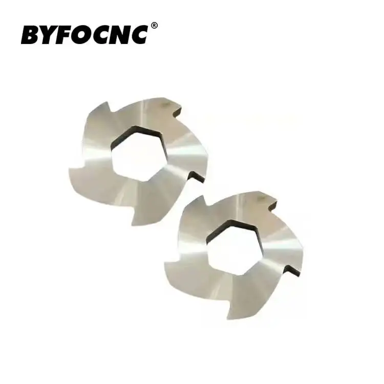 Twin shaft E waste circuit board shredder blades crap metal plastic shredder recycling knives