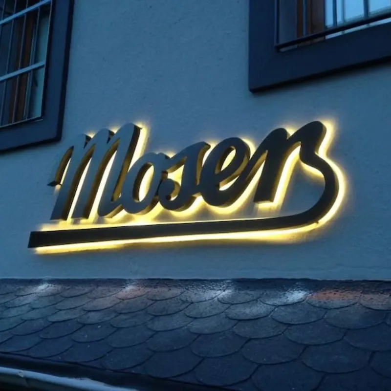 Acrylic Backlit Letter Signs Outdoor Led Advertising 3d Channel Letter Lights Electronic Sign