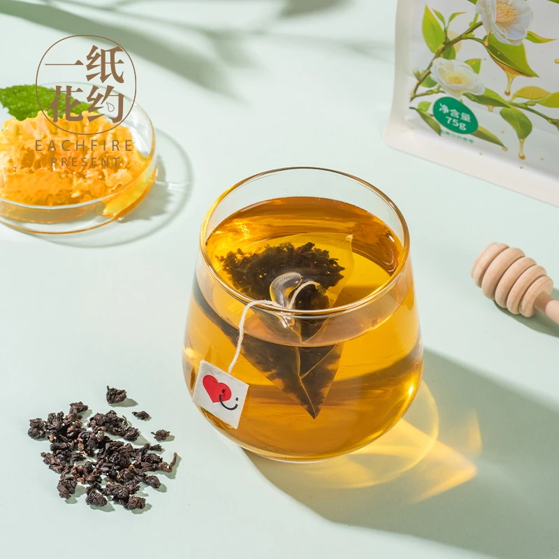 Oolong honey tea sweet fragrance tea independent packaging pyramid bag cold hot bubble tea