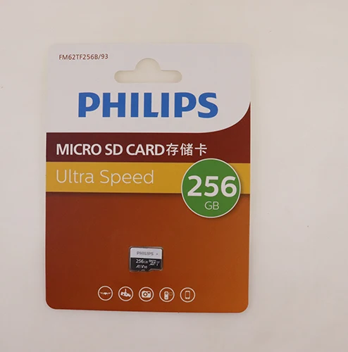 Original Philips Branded Real Capacity High Speed TF 4GB 8GB 16GB 32GB 64GB 128GB 256GB 512GB Memory Card Camera Micro S D