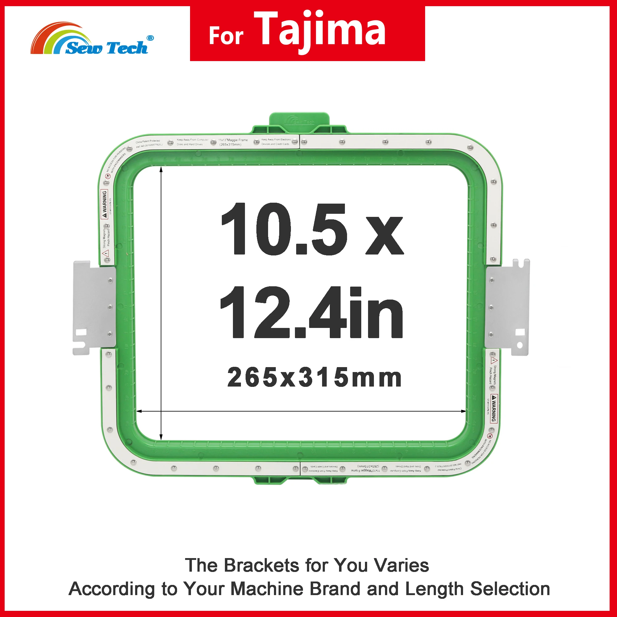 Горячая распродажа магнитная вышивальная рамка Tajima Mighty для вышивальной машины TFMX-C1501