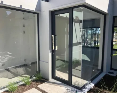 Luxury air-proof waterproof low-e glass double glazed Hurricane proof wet Steam Sound-proof modern exterior door