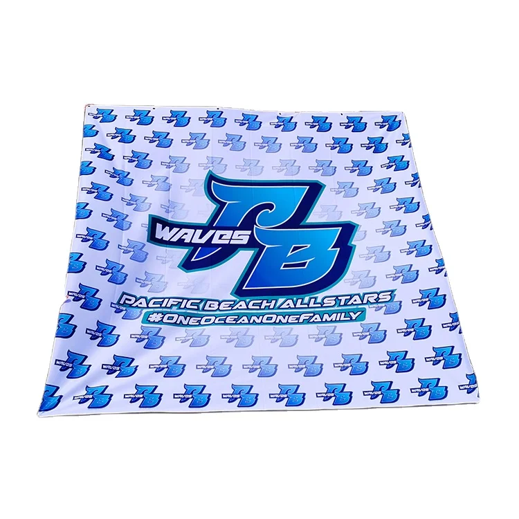 Outdoor Mesh Banner Pvc Knitted Polyester  Fabric Flag  Banner