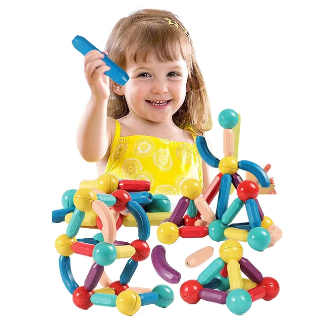 Kids Building Blocks Educational Baby Toys Magnetic Building Sticks Blocks Toys Fun Magnetic Blocks Building
