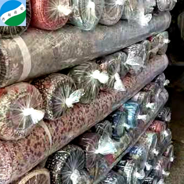 Africa stock lot fabric textile in kg woven polyester print bale mixed price fabric for garment