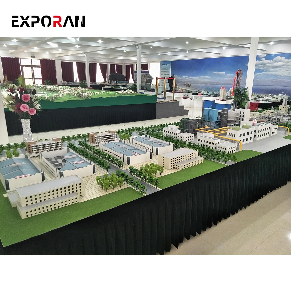 Промышленная раскладка зданий масштабная модель/Промышленный причал от maniature/промышленная Миниатюрная модель