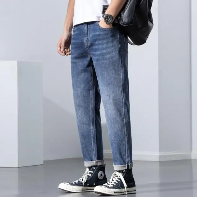 OEM ODM Customized Summer Jeans Casual Pants Fashion Harem Denim Jeans for Men