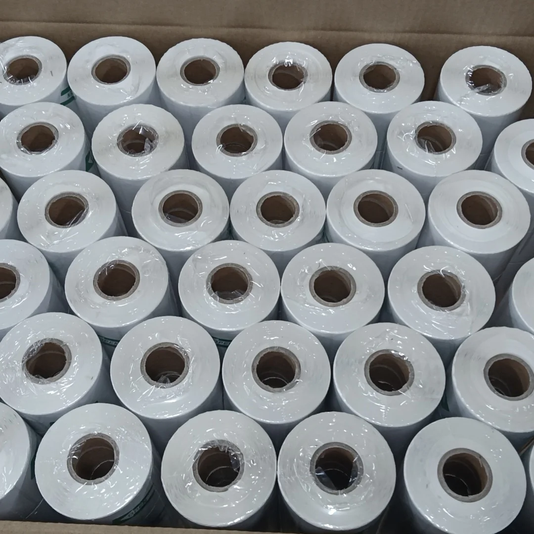 Time-limited address label ECO thermal label paper hot melt glue 38*25mm 2 mm gap labels roll