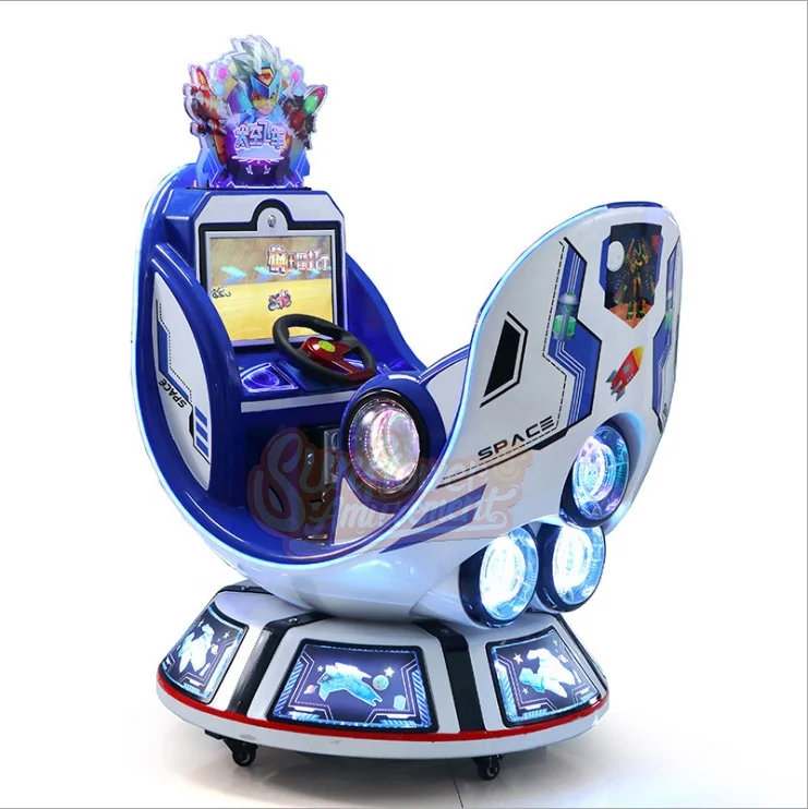Indoor Amusement Arcade Games Capsule Space  Kiddy Rides Motor Bike For Kids