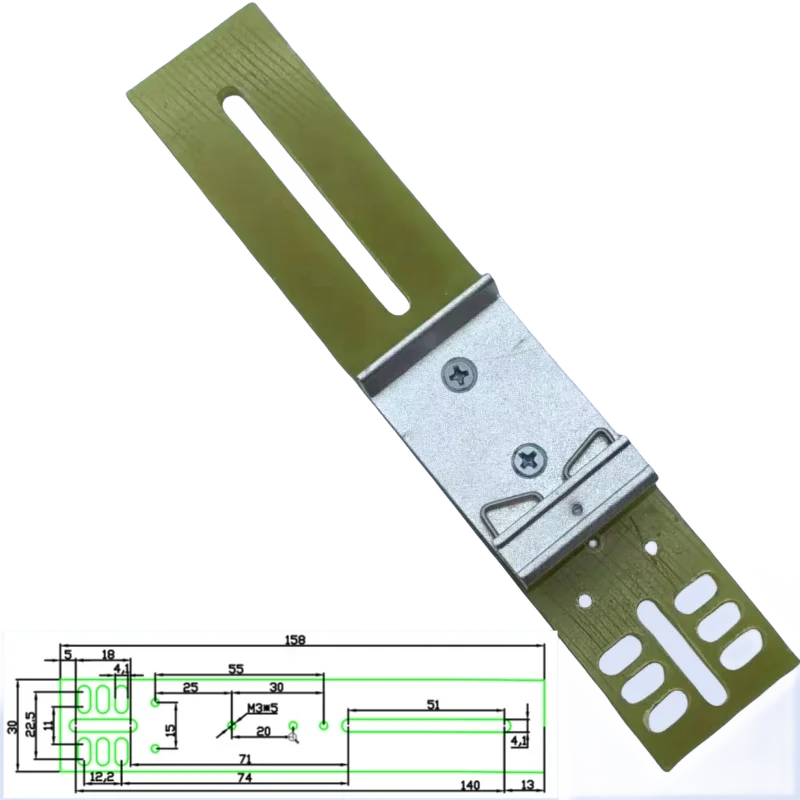 Installed on 35mm DIN rail  linear rail clip clamp
