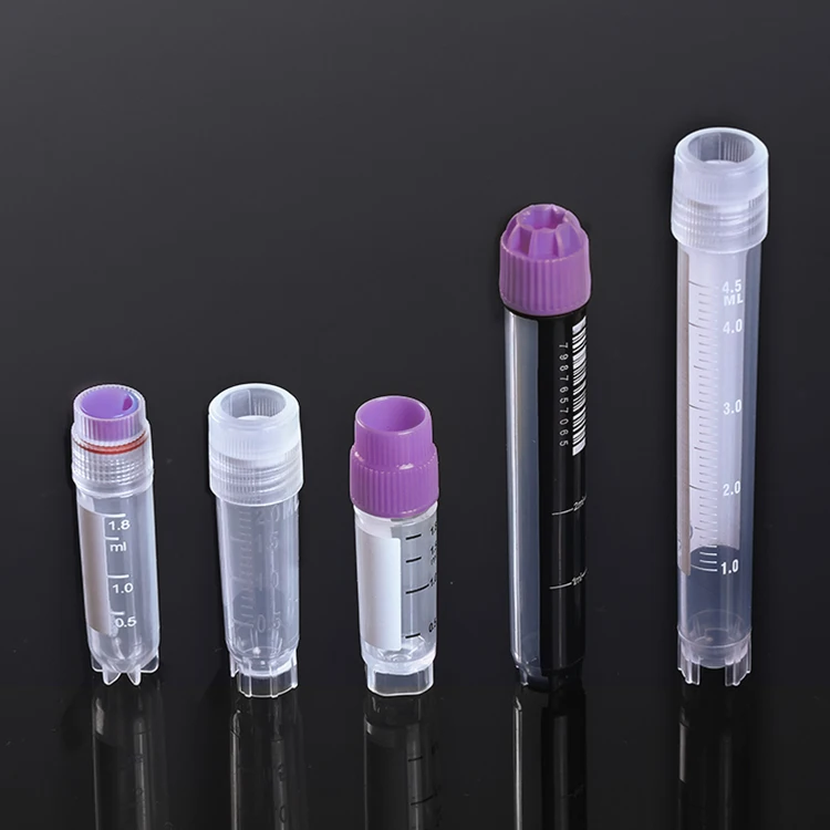 USP VI Polypropylene DNase and DNA free Cryogenic Tubes Cryotube For Lab Use