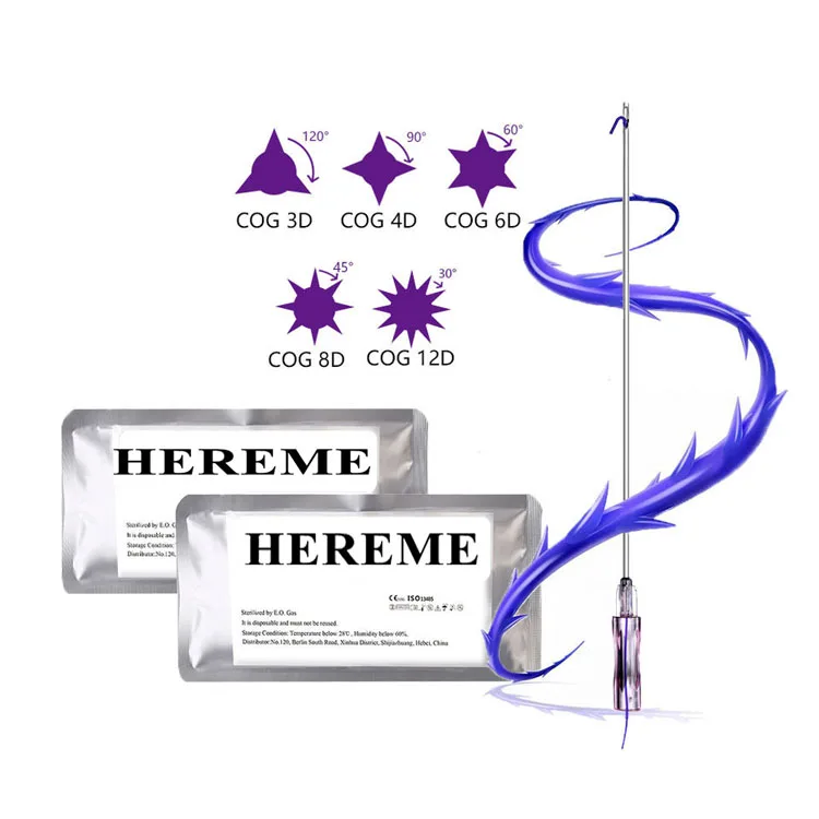 2024 Korea hilos tensores face lifting L blunt needle 19g cog 3d pdo thread