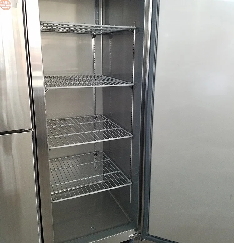 Commercial hotel kitchen two big glass door Refrigerator with Glass Door for Beverage Display and Promotion fridge