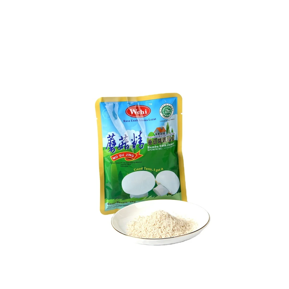 
80g*100 Bag Packaging Halal Condiments Vegetarian Mushroom Seasoning for Soup Hot Pot Cooking  (1600086065296)