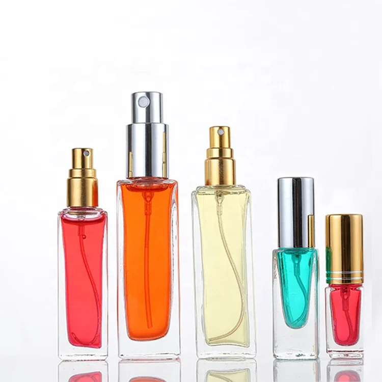 packaging container custom mini square small empty glass spray bottle oil 10ml luxury perfume bottle 30ml