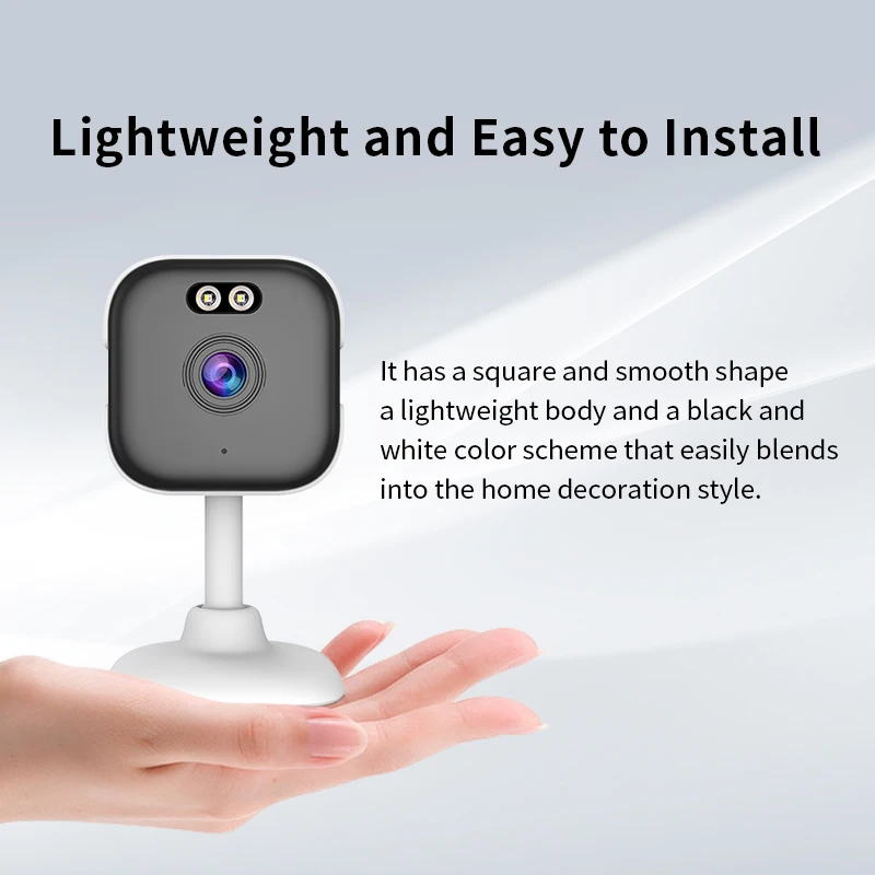 Okam Pro HD 3MP 5/2.4 ГГц Двухдиапазонная мини-камера с Wi-Fi полноцветным ночным видением для домашней безопасности и наблюдения за детьми