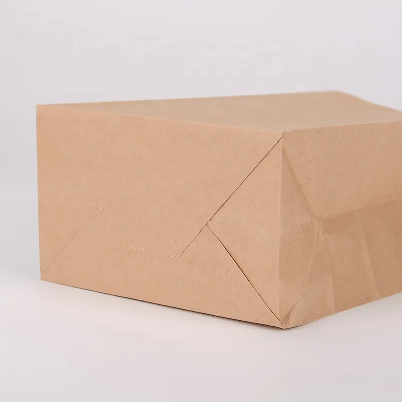 Wholesale Small Food Bread Square Bottom Kraft SoS Paper Bag