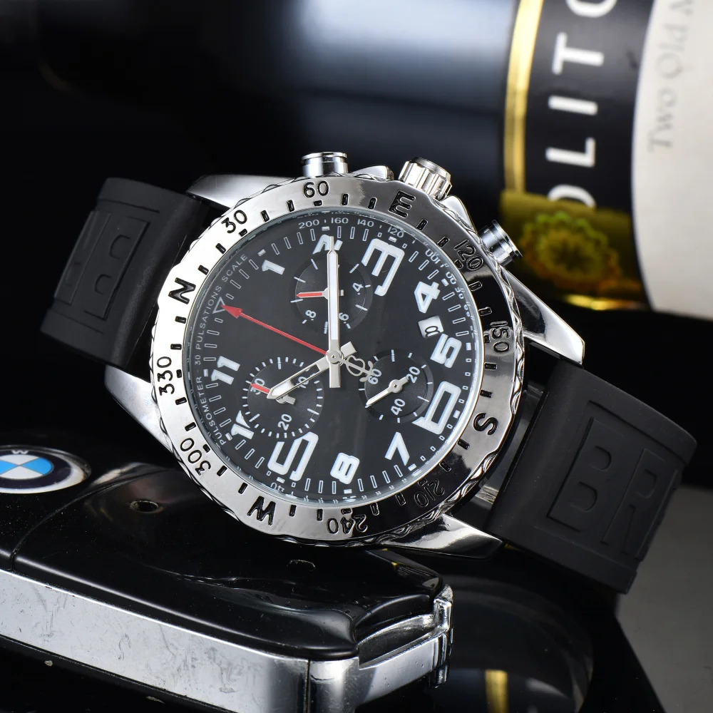 New Arrival Bracelet Jewelry Endurance Pro Chronograph Silicone Strap 6 Needle Multi -function Quartz Smart Watch for Men