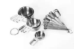 Лидер продаж на Amazon, набор мерных стаканчиков и ложек из пищевой нержавеющей стали