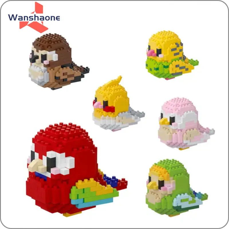 12 Styles New Arrivals Toy Animals Building Blocks Cute Bird Toy Animal Model Mini Bricks DIY Kits Building Blocks For Kids