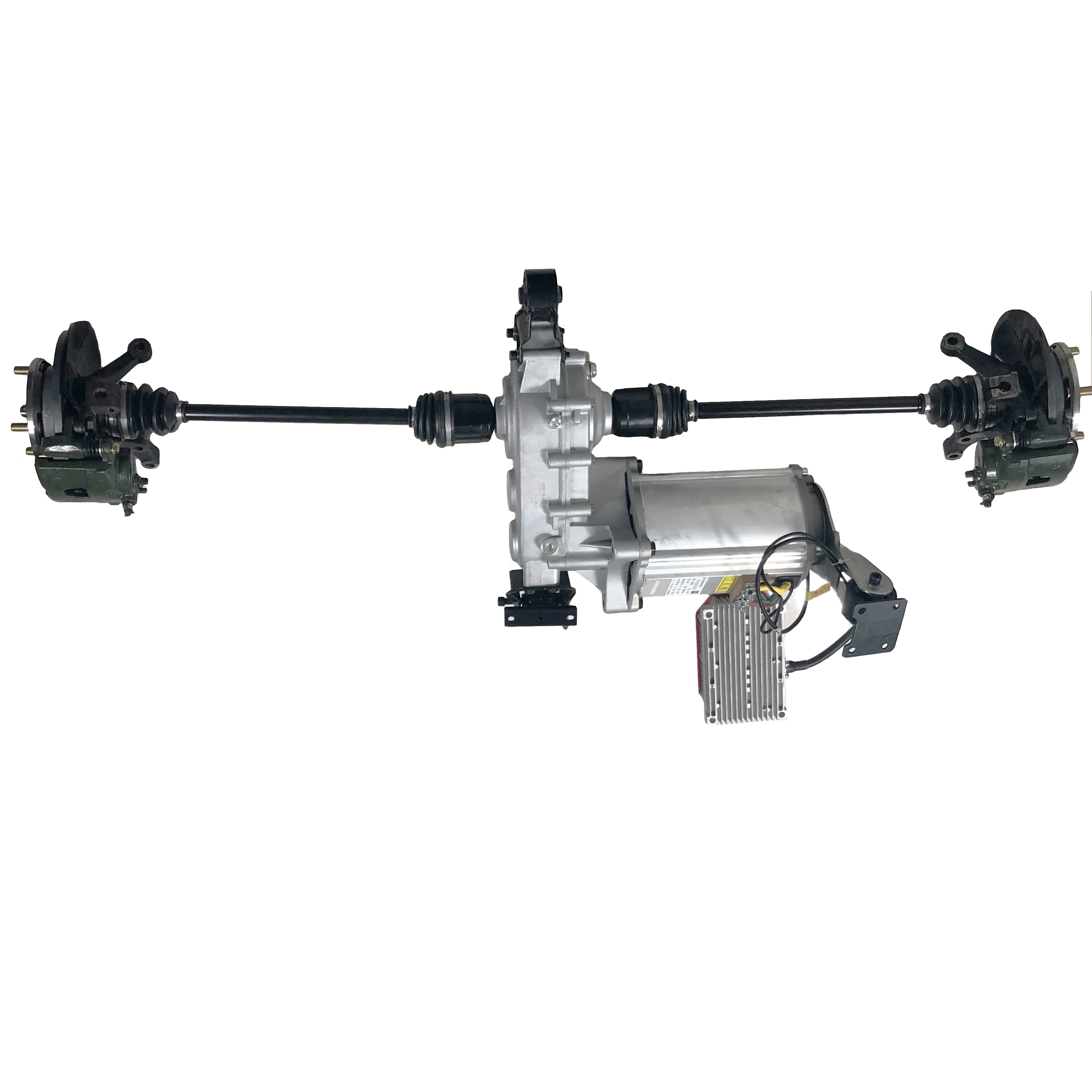 
Front/rear/independent suspension four-wheel electric vehicle assembly 