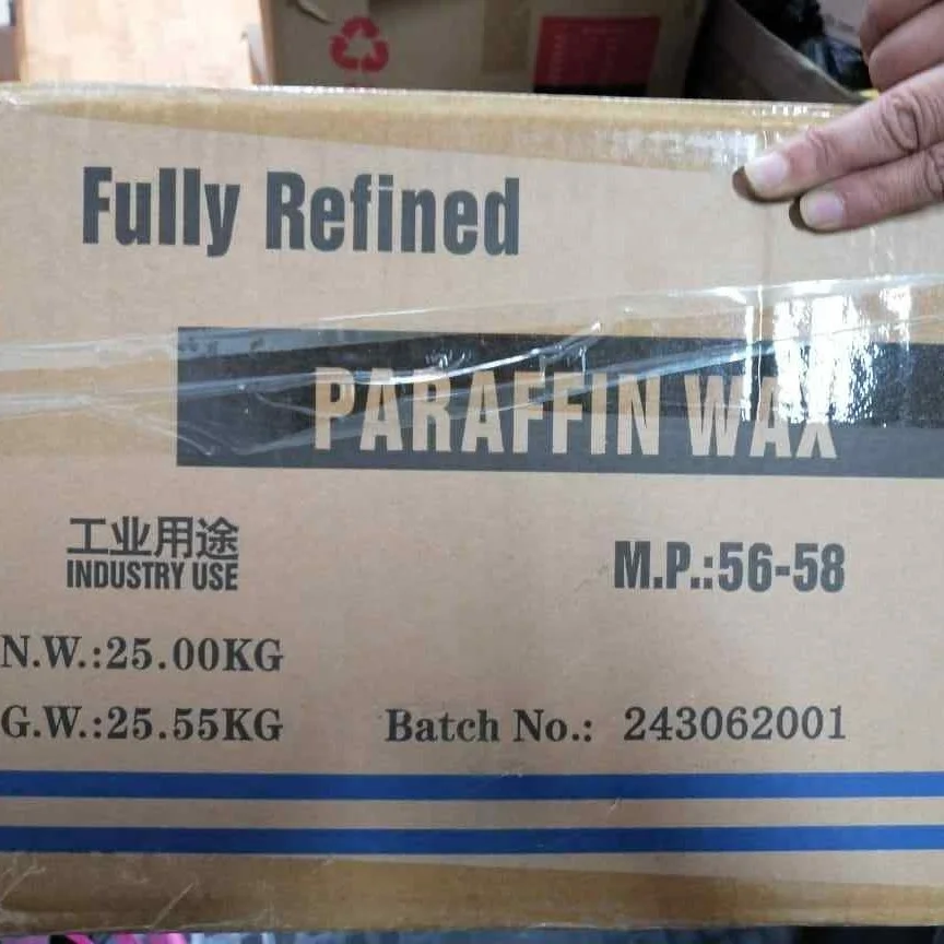 25 kg high melting point 58-60/60-62/64-66 fully refined slack paraffin wax in box