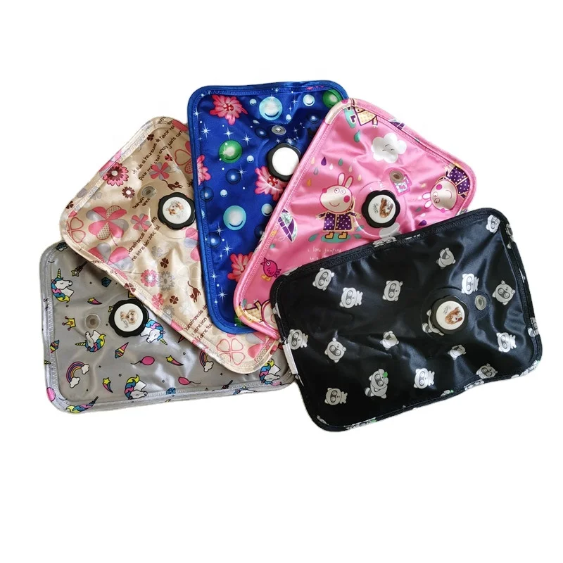 cheap low price pain relief keep warm pillow shape rechargeable thermal heating electric hot water bag