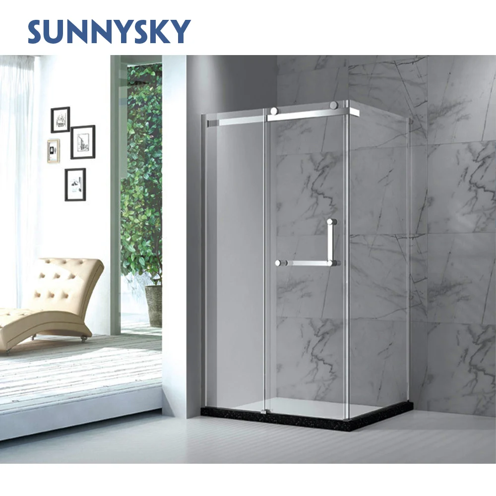 Sunnysky душевая кабина 120x90x200 см бескаркасная распашная дверь открытая стильная душевая кабина K8