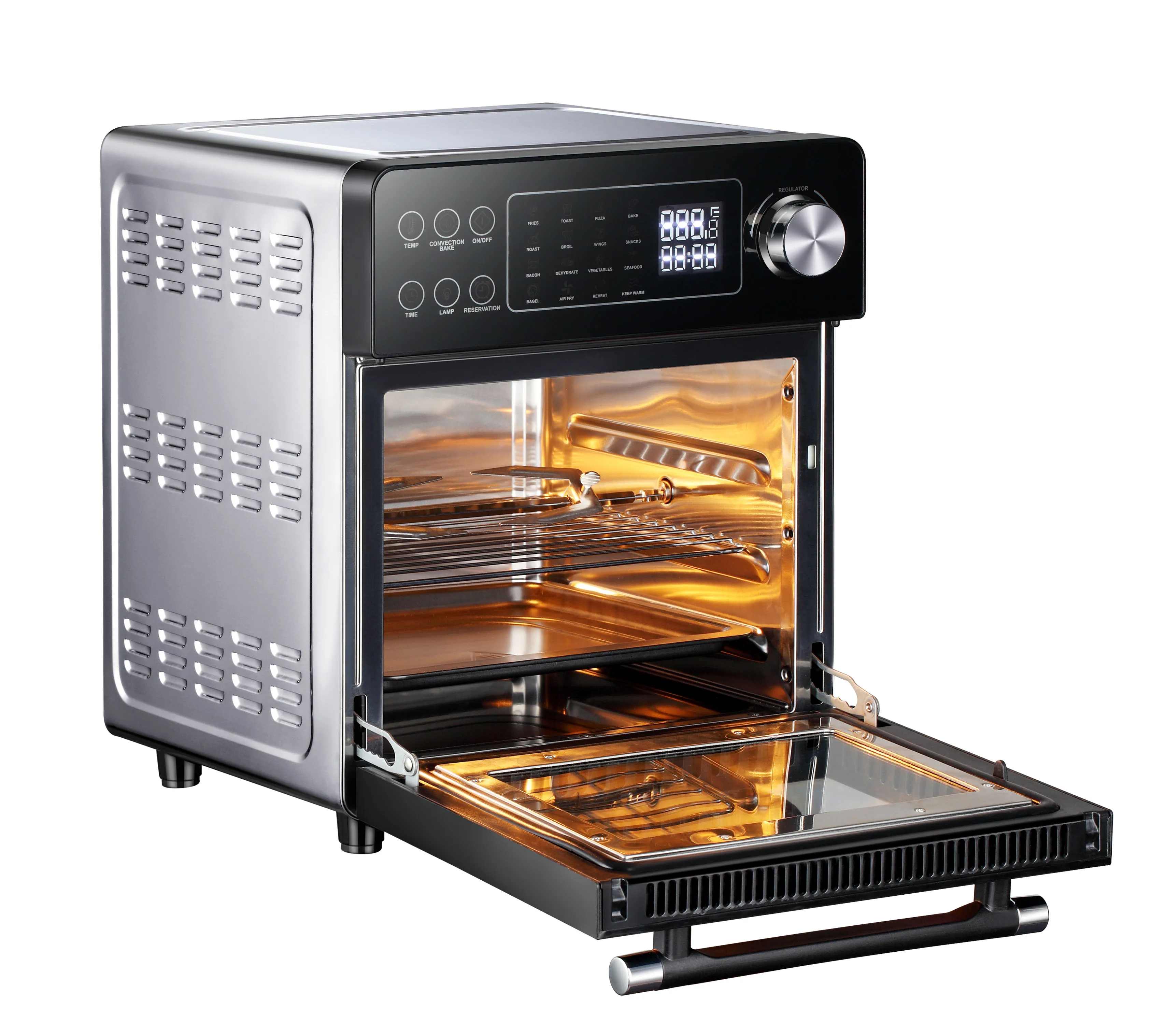 
 CE 16L 1600W  household toaster oven multi digital electric air fryer oven without oil Touch Screen Deep Fryer  oven  