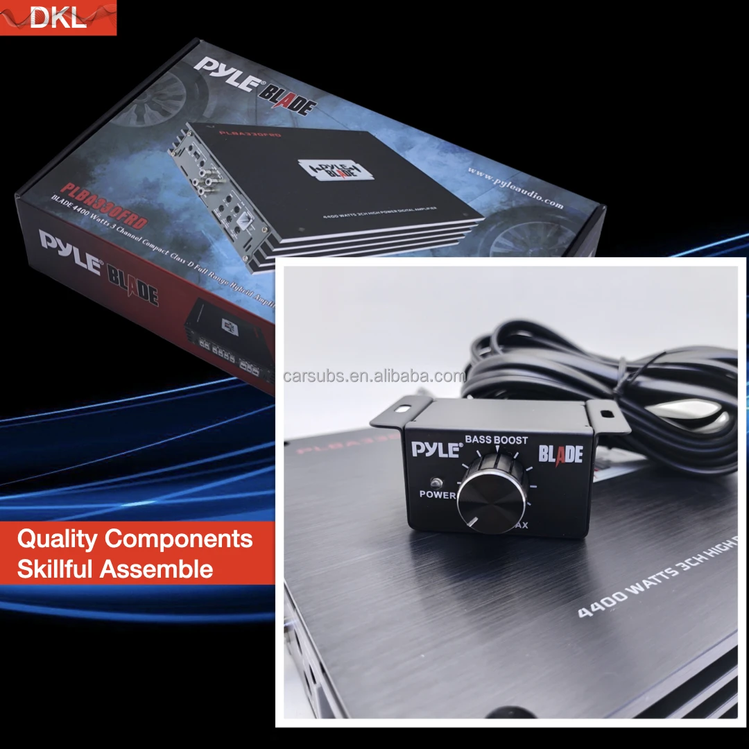 Pyle Audio Car Speakers Amplifier TDA8954  Half Bridge 3 Channels RMS 135W 2CH 400W 1CH Subwoofer Box Car Amplifier Class D