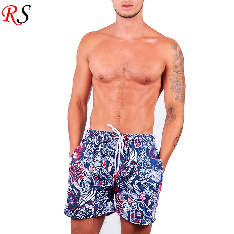 Wholesale Custom Gym Shorts 100 Percent Polyester All Over Print Track Shorts For Men