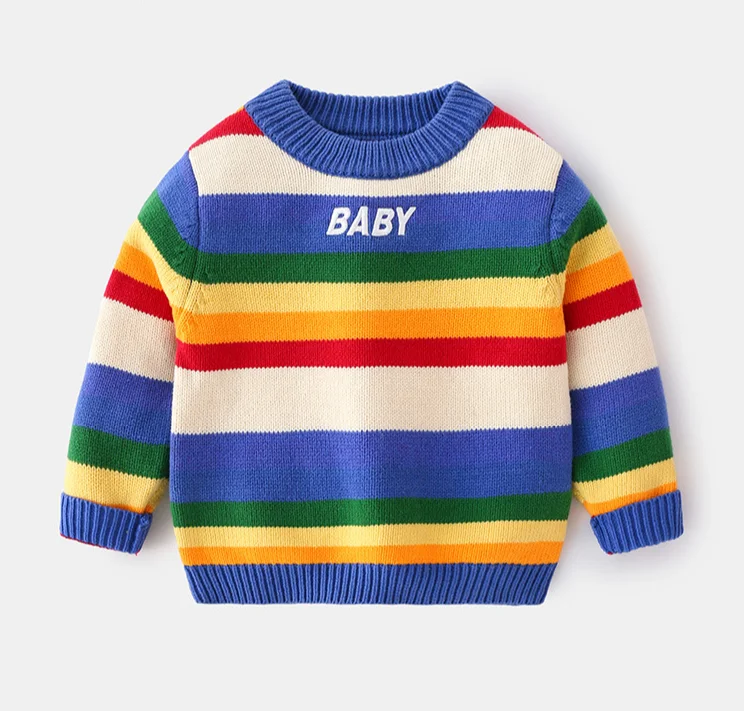 
Leesourcing--High quality fashional autumn-winter knitted baby clothes Organic Cotton sweaters 