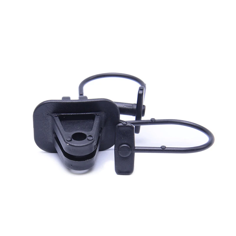 Black color customized fence pinlock insulators for electric fence energizer poly wire cable steel post