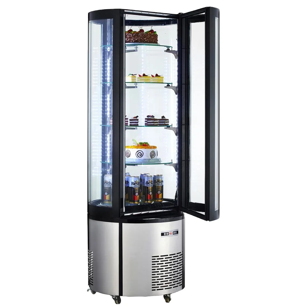 Upright Type Beverage Cooling Showcase Cake Display Refrigerator