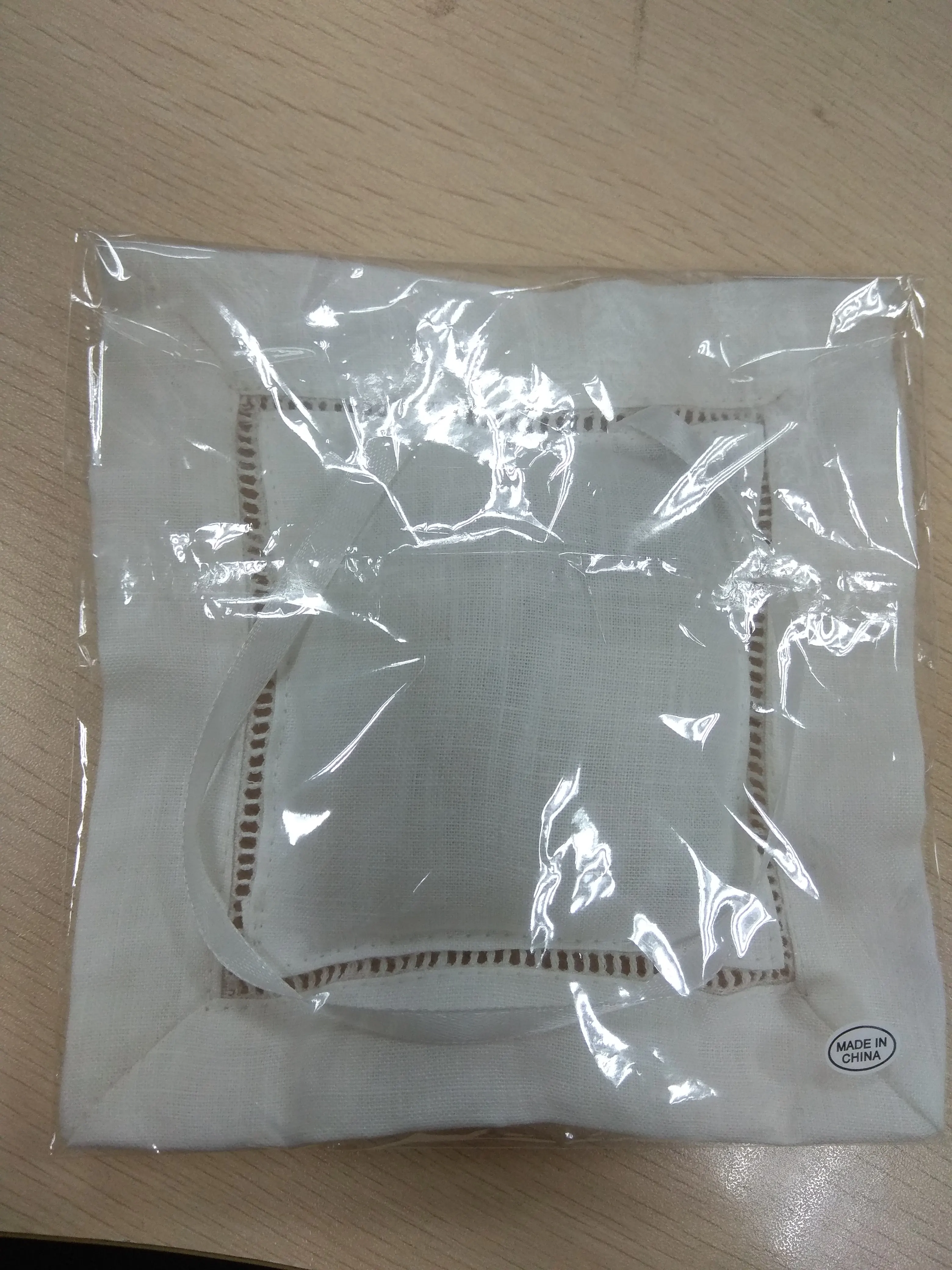 100% pure linen hand hemstitch custom embroidery lavender sachet bag/pillow