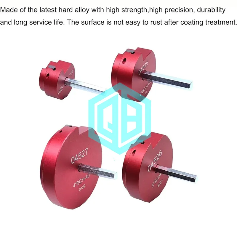 Aluminum Alloy Plastic Pipe Fitting Reamer 4 Piece Kit Fit Into Standard 1/2Inch Drills 3/8Inch Durable Hex PVC Pipe Reamer Tool