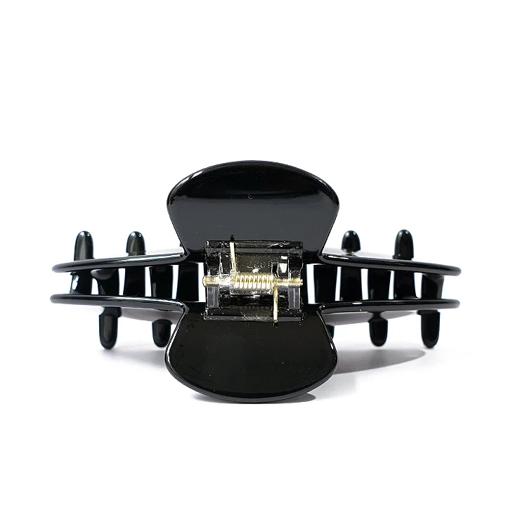 CANYUAN Personalized custom half-moon metal logo B acetate large hair claw cute ladies hair accessories customization