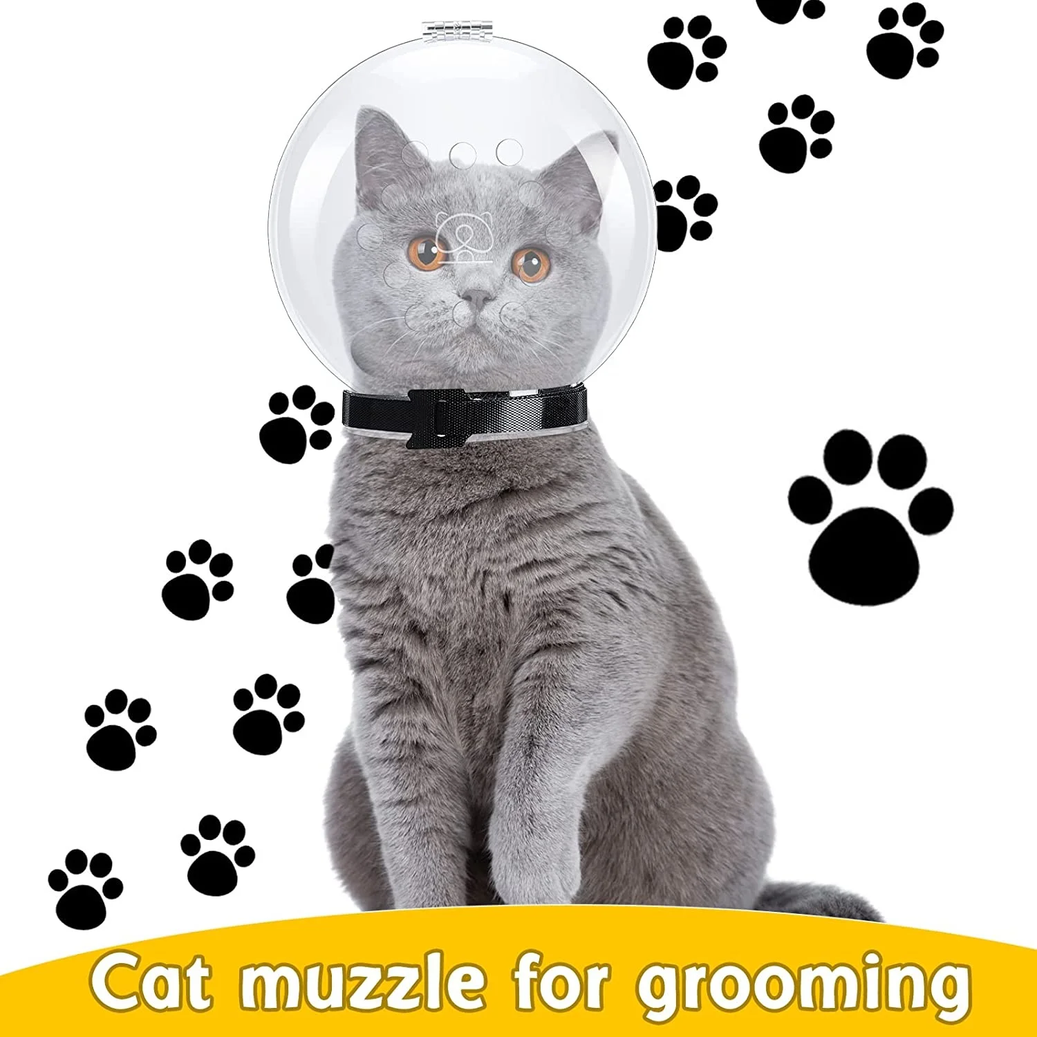 Safe and breathable cat hood going out anti-licking collar space hood hood Elizabeth cone