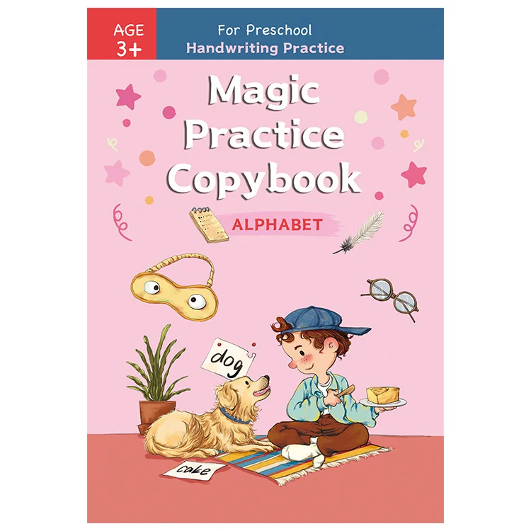  Reusable used magic copybook sank practical kid with pen chilrdren book babi
