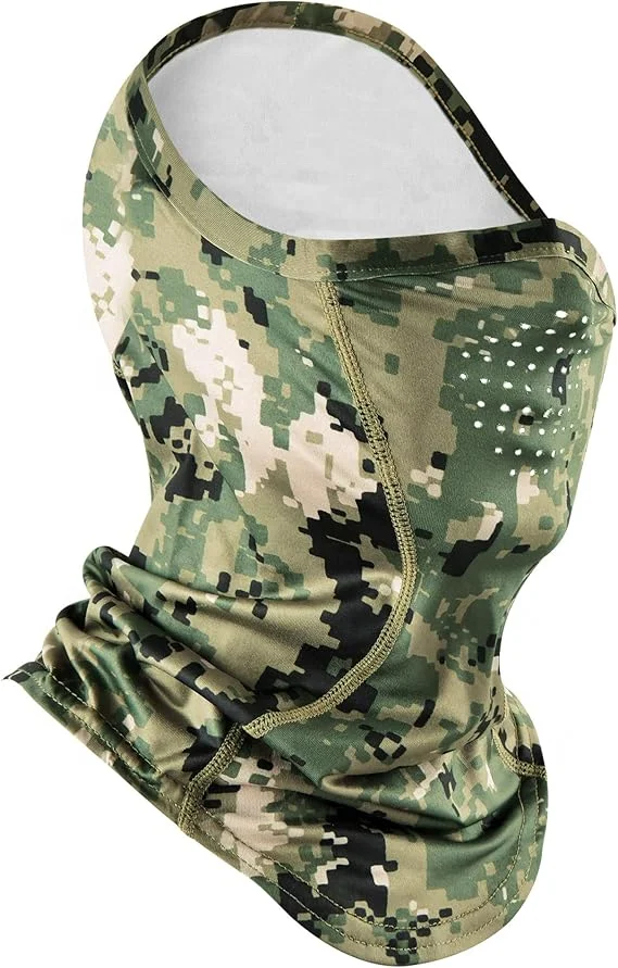 Best Hot Weather Breathable Face Mask Neck Shield Polyester Arctic Cool Cooling Neck Gaiter Scarf for Hunting Kayaking Cycling