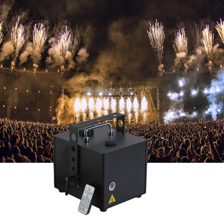 
mini white cold flame pyro fireworks fountain machine hanging upside cold spark machine for indoor powder 