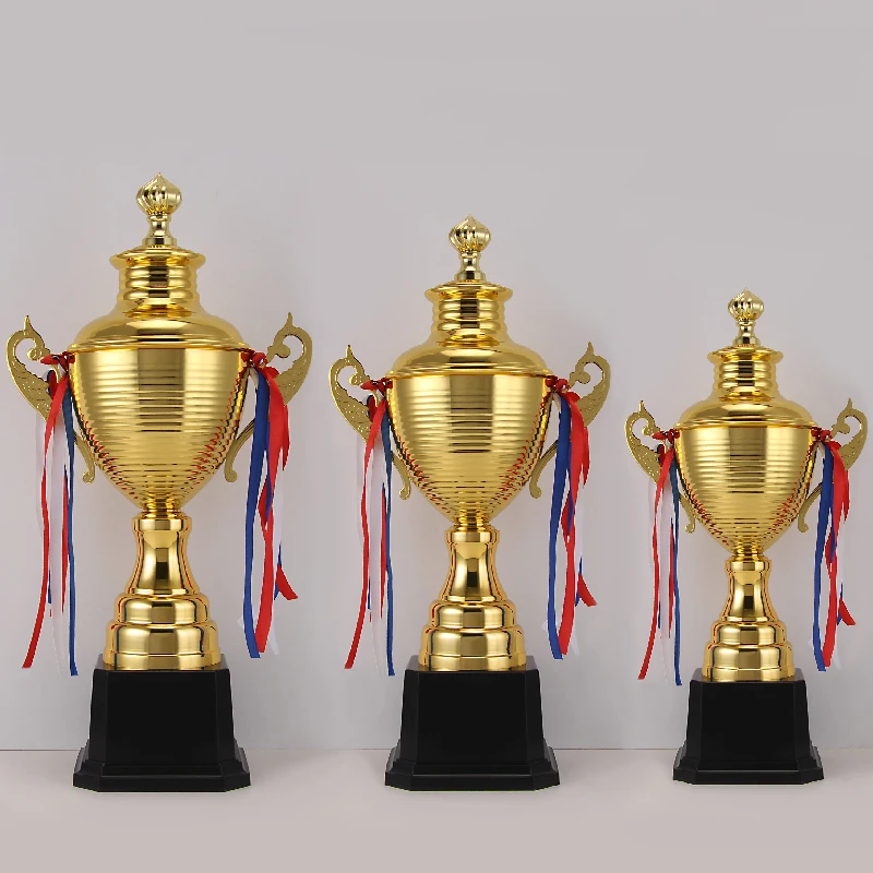 Manufacturers Metal Trophy ABS plastic Base custom Gymnastics Soccer high Golden Sports Soccer Trophy