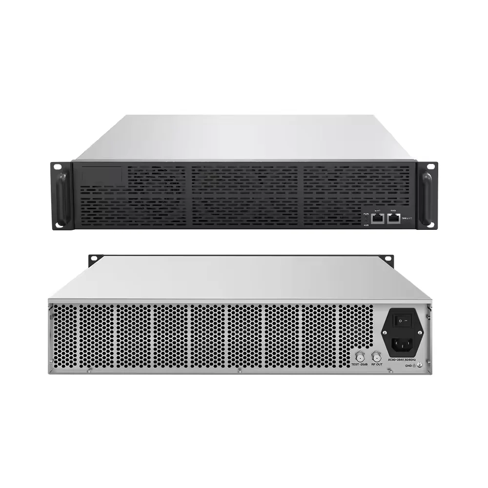 32 64ch IP to Analog converter 4*GE IP Inputs PAL B/G D/K NTSC Outputs TV Modulator